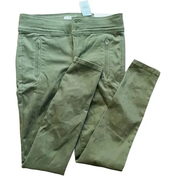 NWT Loft pants 24P high waist legging petite 00 sateen - Picture 7 of 8